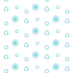 seamless pattern with snowflakes