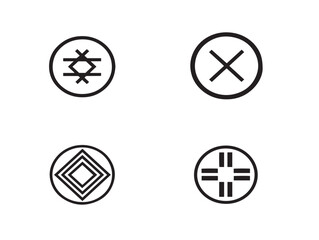Stylish Essential Symbol Collection Elegant Outline Vector Illustration