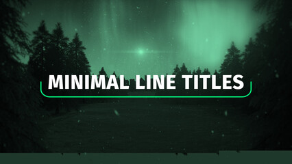 Elegant Minimal Line Titles_Vol.06
