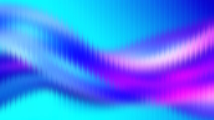 Vibrant abstract waves of neon blue and magenta light create a dynamic, modern background perfect for tech or music themes