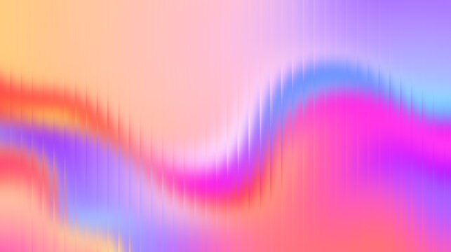Vibrant holographic gradient flow with soft pastel hues creating a modern and ethereal abstract background for design