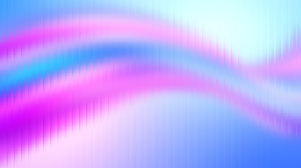 Vibrant holographic waves of pink, blue, and purple create a mesmerizing, futuristic abstract background for modern design projects.