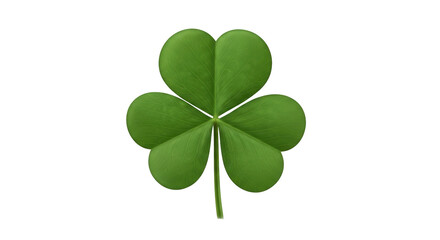Isolated St Patrick's Day luck shamrock or clover spring symbol Irish festival parade