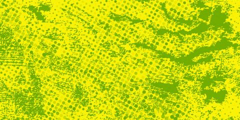 Dots halftone green color pattern gradient texture with technology digital background. Dots pop art comics with nature graphic design