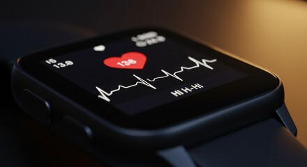 Monitoring heart rate trends fitness tracker display technology indoor health awareness