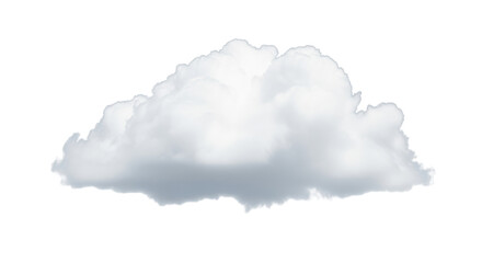 Isolated fluffy cloud for compositing and graphic design elements in scenic aerial views
