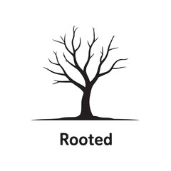 Black Tree Silhouette Vector illustration eps