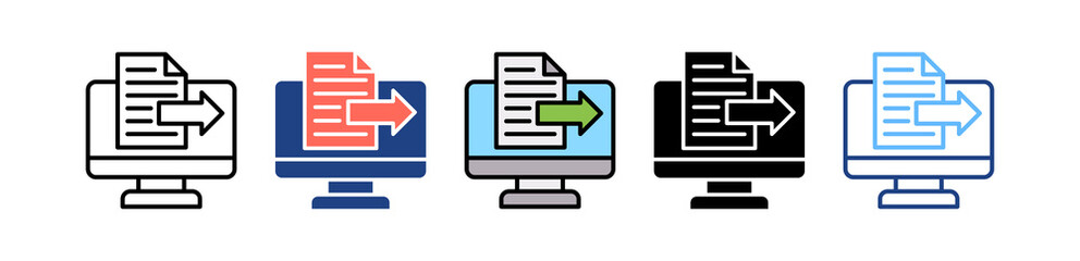 Digital Export multiple icon