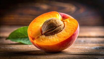 Close up of a ripe apricots