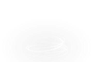 An abstract spiral light trail PNG for photography and graphic design, featuring a transparent background