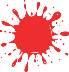 Obraz premium red paint splashes