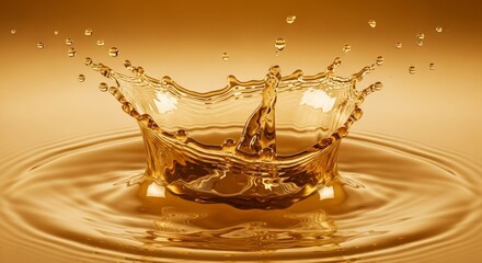A captivating of a water crown splash, showcasing the beauty of liquid dynamics