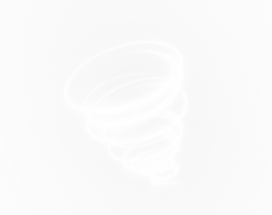 Dynamic White Tornado Illustration A Modern Overlay Created for Use with a Transparent Background PNG Photo Assets