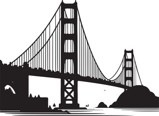 Golden Gate Bridge Silhouette