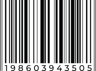 Barcode vector illustration clipart isolated on transparent background.
