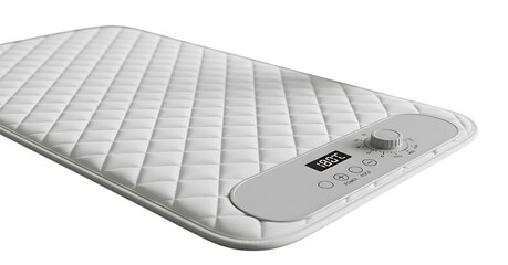 White Quilted Heating Pad with Digital Controller electric blanket