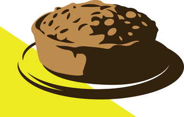 Seeded Bread Bowl – Fresh-Baked Bread Loaf Served on a Minimalist Plate Design – Golden-Brown Artisan Bread with a Crusty, Seeded Top – Artisan Bread on Plate