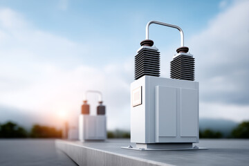 Power transformer generates energy with futuristic and hopeful feel