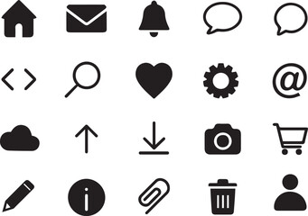 website icon vector art illustration 