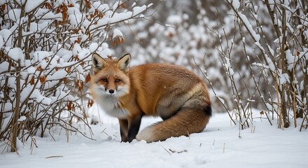 Red Fox in Winter.