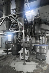 Industrial symphony of gleaming machinery in a futuristic factory, echoing Labor Day innovation and Steampunk Aesthetic Festivities