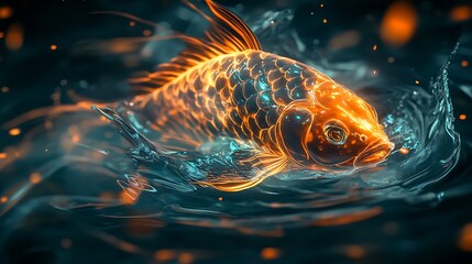 goldfish in water