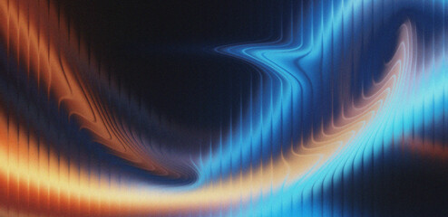 Stunning vibrant waves of light with blue and gold tones create a dynamic, modern backdrop perfect for digital design projects and creative marketing campaigns