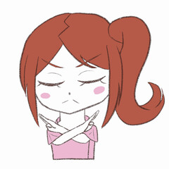 断る看護師の女の子