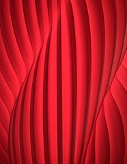red flowing digital background with 3d smooth curved lines