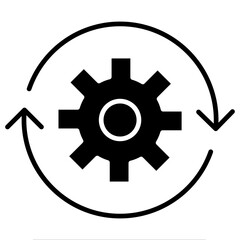 Obraz premium Development Glyph Icon