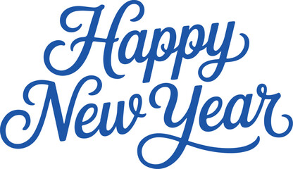 Elegant blue happy new year wishes perfect for holiday greetings and festive celebrations with a modern and stylish design for cards and social media posts