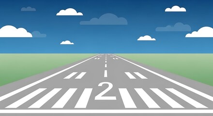 Airport Runway View.