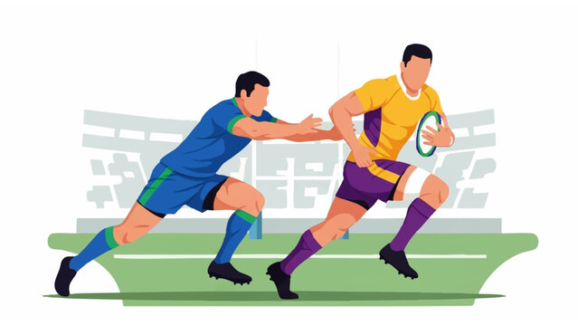 illustration of foodball match
