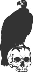 Vulture bird animal vector silhouette