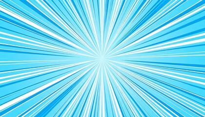 Radial blue and white burst