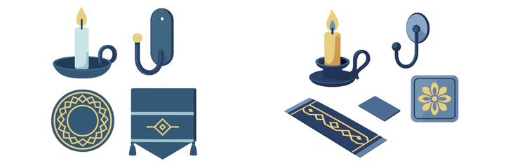 Decorative candle holders and wall accessories for enhancing home ambiance in elegant designs