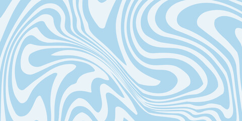 Abstract background seamless pattern with colorful waves. Trendy vector illustration in retro psychedelic stylePrint