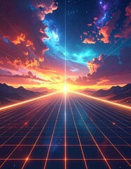 Retro Sunrise Highway