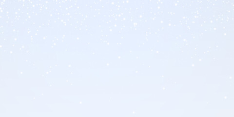 A beautiful depiction of gentle snowfall against a vivid blue sky, perfect for winter-themed projects.