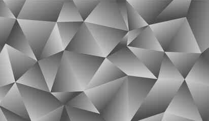 A vibrant composition of overlapping triangles and polygons in varying shades showcasing a captivating interplay of light and shadow.