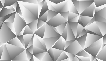 Obraz premium A vibrant composition of overlapping triangles and polygons in varying shades showcasing a captivating interplay of light and shadow.