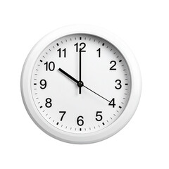 Transparent PNG available simple wall clock, png file of isolated cutout object with shadow on transparent background. By Аrtranq