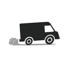 delivery vehicle abstract logo modern style
