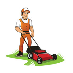 lawn care abstract logo modern style