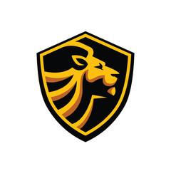 lion animals abstract logo modern style