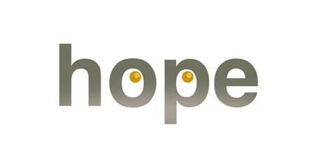 Inspiring hope logo with subtle eye-like dots inside select letters. Clean gradient tones and upward gaze elements reinforce clarity, faith, optimism, and emotional resilience.