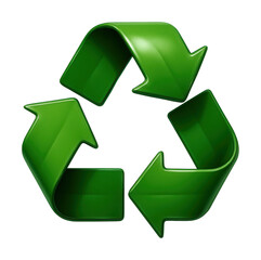 Obraz premium Green recycling symbol.