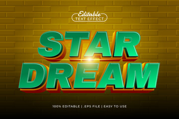 star dream editable text effect