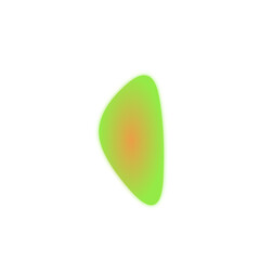 Gradient blur round shape,abstract colorful sphere, abstract shape,blur effect, Green, Orange