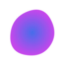 Gradient blur round shape, Blob, abstract colorful sphere, abstract shape,blur effect, Blue, Purple